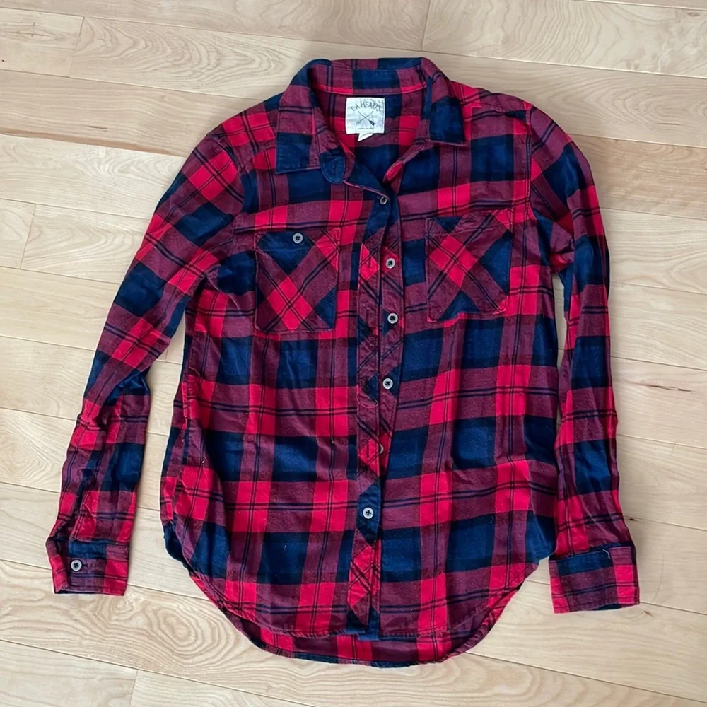 LA Hearts plaid shirt - Picture 1 of 1